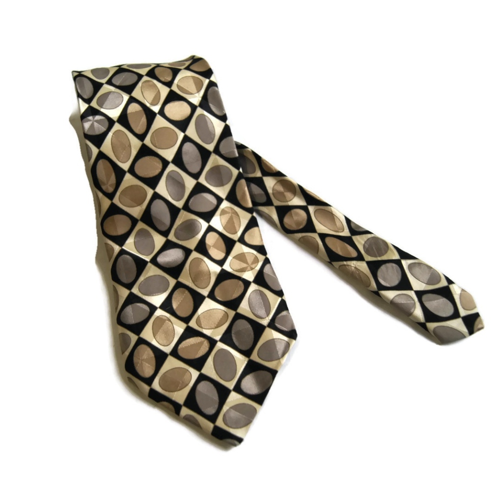 ZEIDLER & ZEIDLER ABSTRACT Mens 100% SILK Necktie